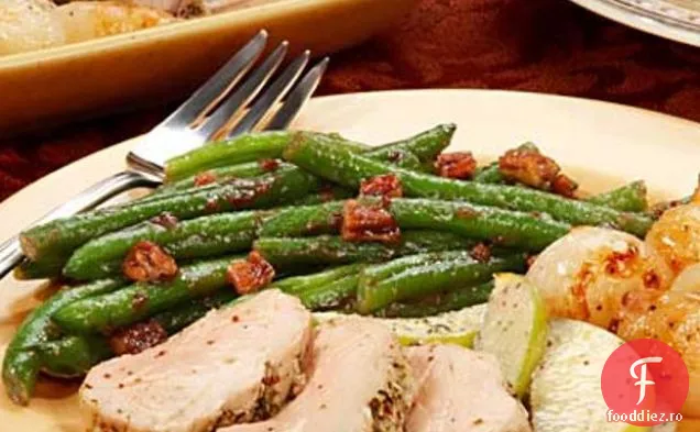 Muschiulet De Porc Bavarezmeură Fasole Verde Luminatăjalape