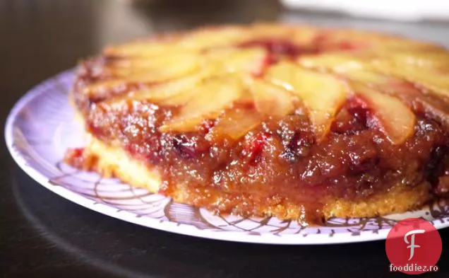 Tort Cu Pere De Afine Cu Susul În Jos