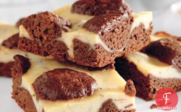 Brownies Cu Brânză Ricotta Cu Portocale De Afine