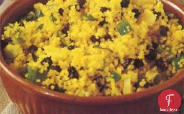Cuscus Auriu Cu Coacăze Și Scallions