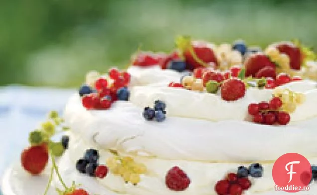 Vacherin Cu Frișcă Și Fructe De Pădure Mixte
