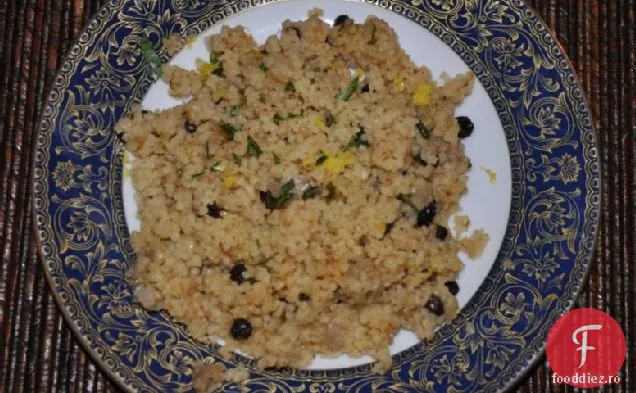 Couscous cu coriandru, lămâie și coacăze (pentru umplerea unui Chi