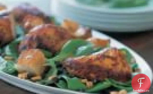 Salată De Pui Și Pâine Prăjită