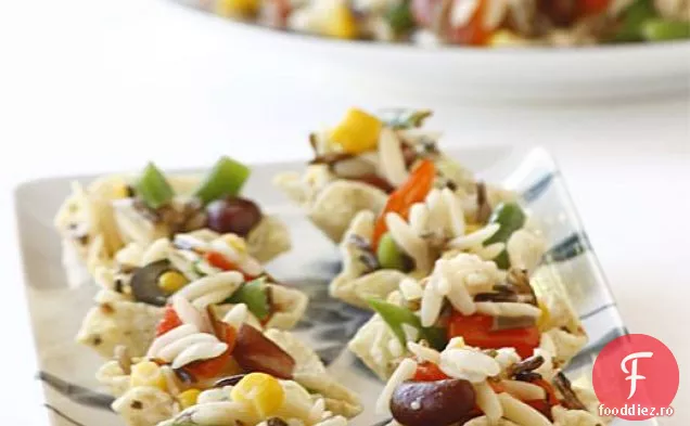 Salată de orez sălbatic și Orzo cu vinetă de arțar