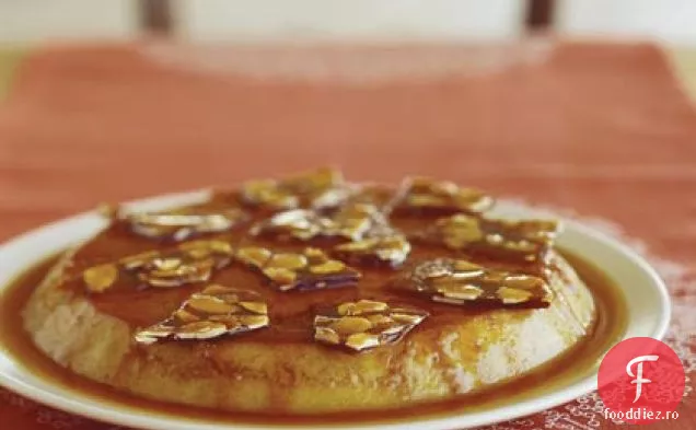 Flan de curmale cu migdale fragile
