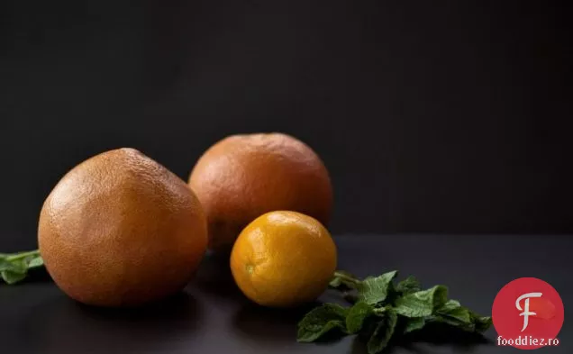 Salată De Grapefruit Cu Granita De Lapte Dulce