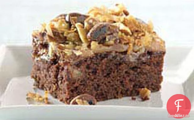 Brownie Dublu Cu Ciocolată-Caramel