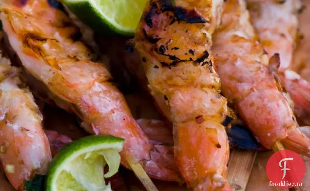 Lemongrass Ghimbir Creveți La Grătar