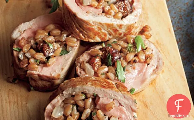Carne de porc cu smochine și Farro