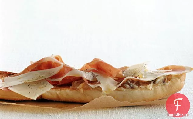 Tartine de șuncă, Manchego și smochine