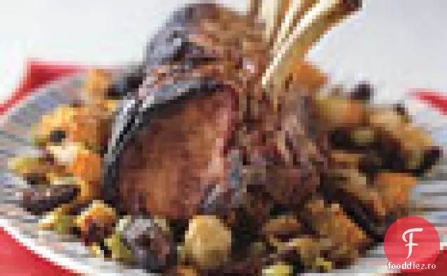 Friptură de coaste de porc cu umplutură de smochine și fistic