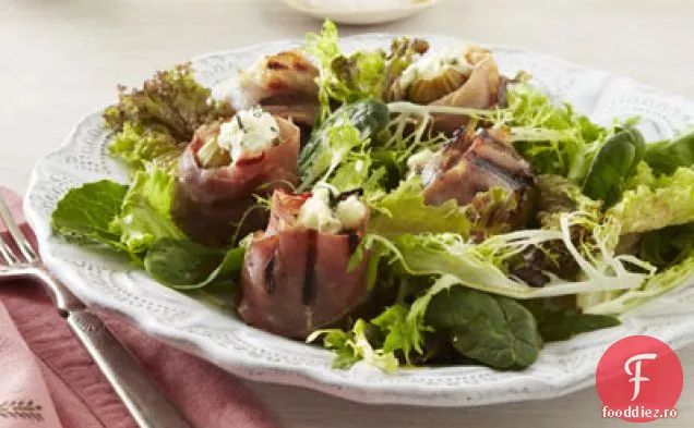 Salată de smochine la grătar învelită cu Prosciutto