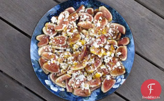 Salată De Smochine Cu Brânză Feta, Lămâie Meyer Și Cimbru