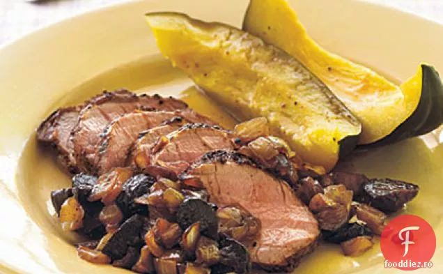 Filet de porc cu ceapă balsamică-gust de smochine
