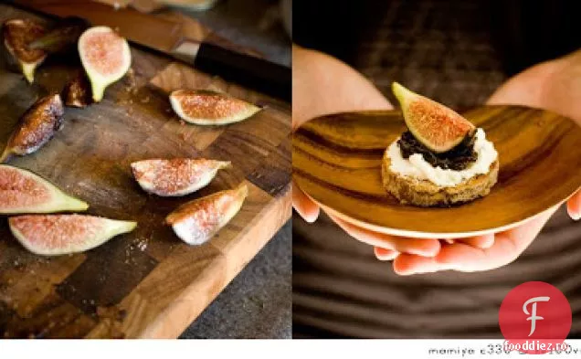 Crostini Cu Smochine Și Brânză De Capră