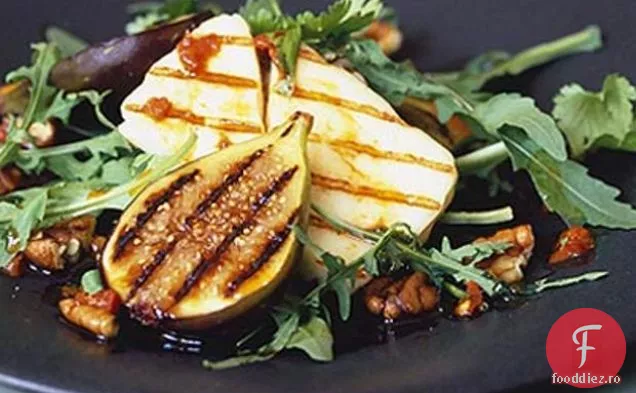 Salată De Smochine, Nuci Pecan Și Halloumi