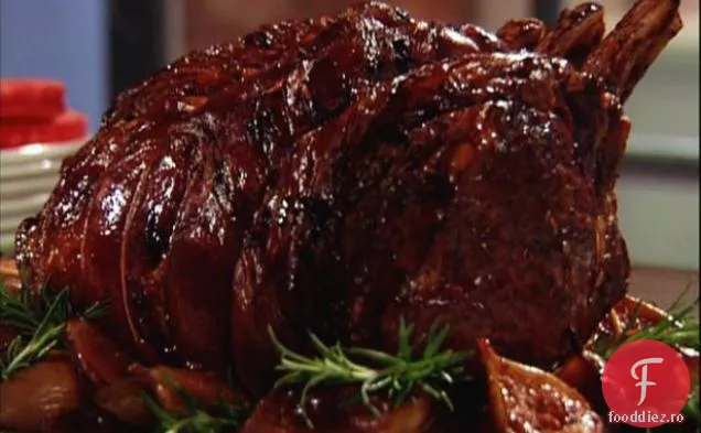 Prosciutto friptură de coastă în picioare cu smochine
