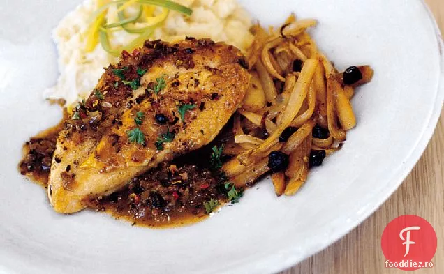 Pui cu boabe de bere și ienupăr