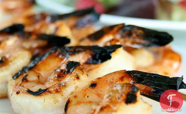 Creveți Cu Usturoi Cu Miere La Grătar