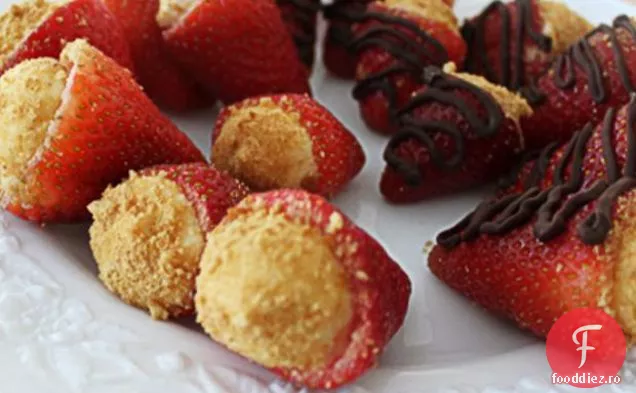 Căpșuni Umplute Cu Cheesecake