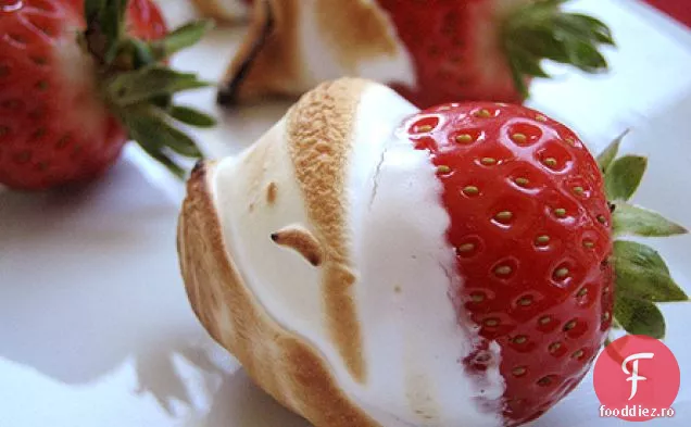Căpșuni În Cremă De Marshmallow Bruleed