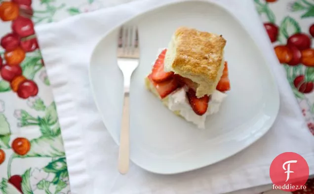 Shortcake De Căpșuni Cu Cremă De Lămâie Cu Miere