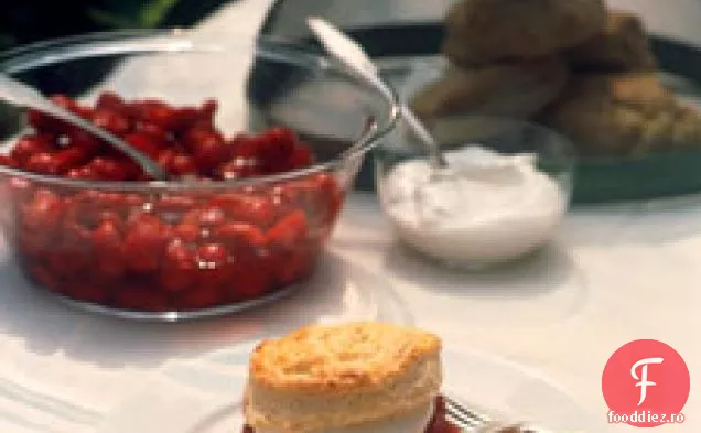 Shortcake De Căpșuni Cu Frișcă De Vanilie