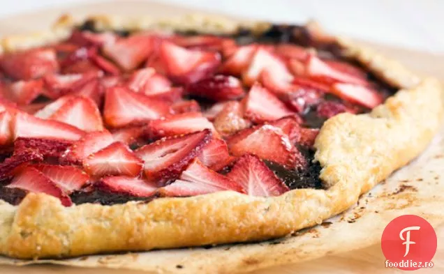 Galette De Ciocolată Cu Căpșuni