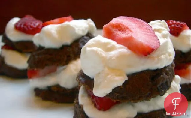 Shortcakes Cu Căpșuni Cu Ciocolată Dublă