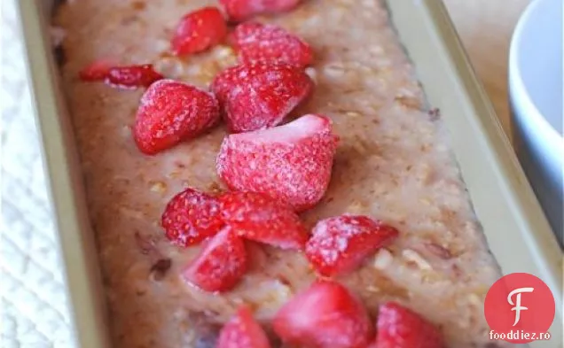 Scorțișoară-zahăr căpșuni oțel tăiat pâine de ovăz