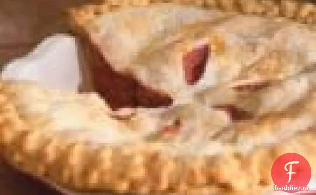 Plăcintă cu căpșuni-rubarbă