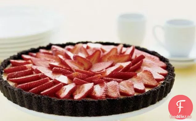 Tarta Mascarpone cu capsuni