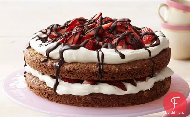 Shortcake Cu Ciocolată Și Căpșuni