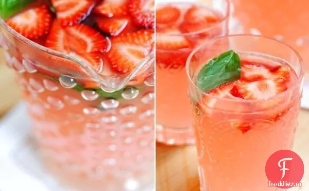 Ușor Ulcior Cocktail Căpșuni Busuioc Margarita