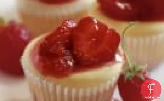 Mini Cheesecakes Cu Căpșuni