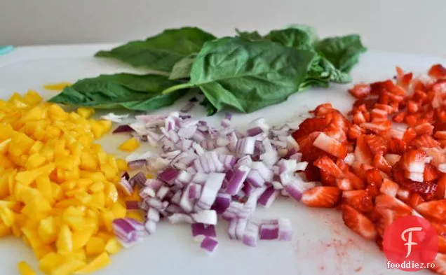 Strawberry Mango Basil Salsa