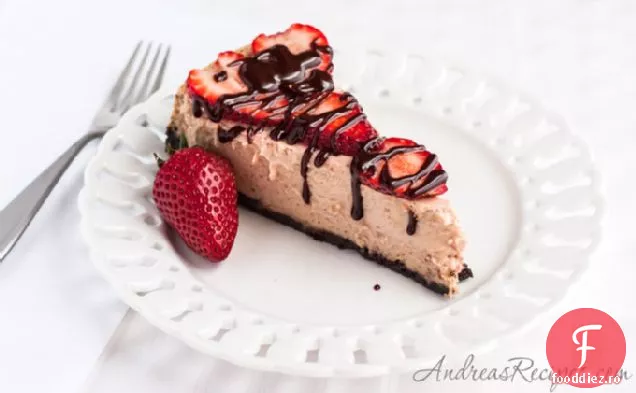 Cheesecake Cu Ciocolată Cu Căpșuni