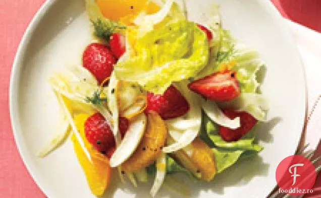Salată De Căpșuni, Fenicul Și Portocale