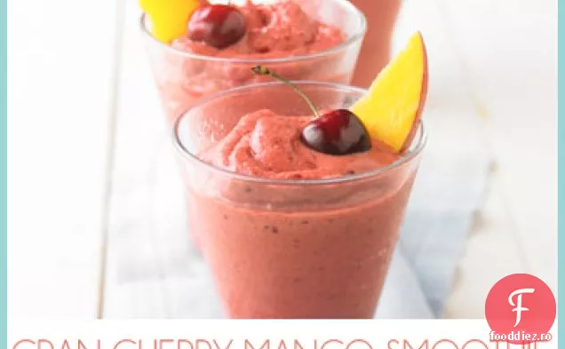 Smoothie De Mango Cu Cireșe De Afine