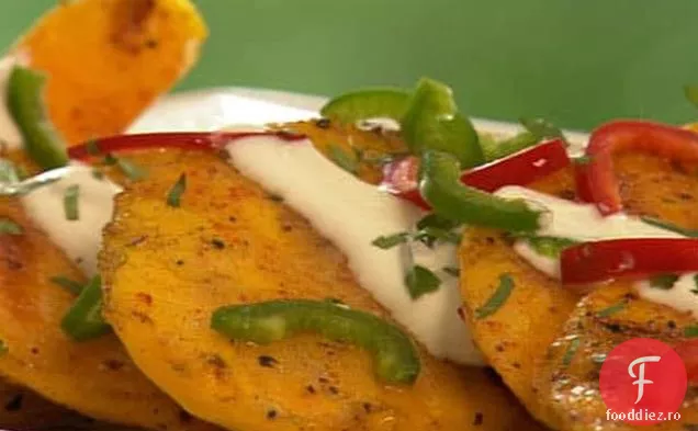 Mango picant la grătar cu cremă