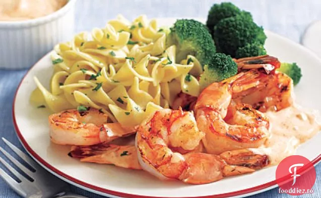 Creveti la gratar cu R-Ulmoulade