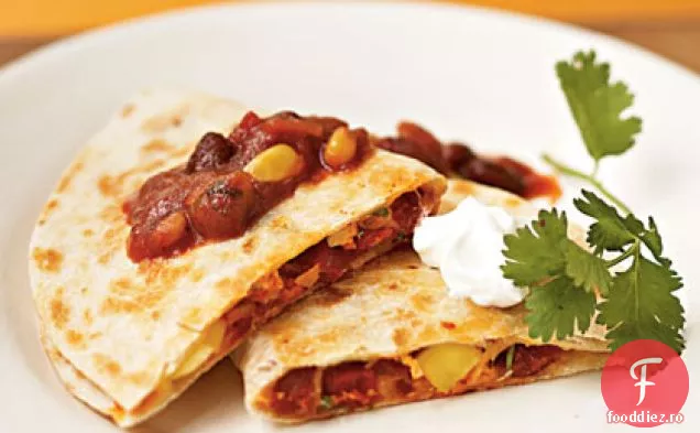 Quesadillas de Mango, pui și Chorizo