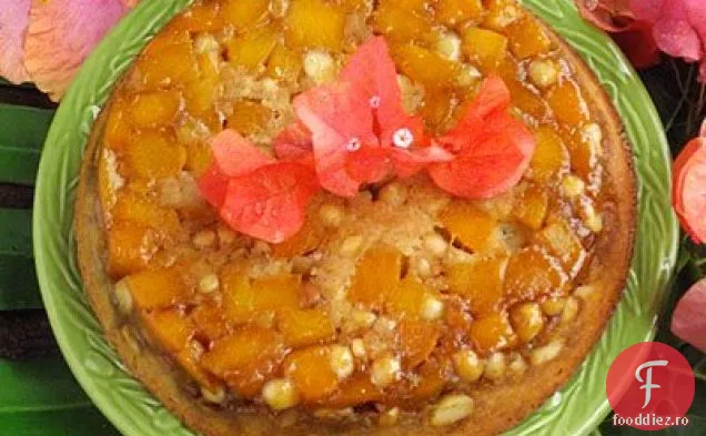 Tort De Mango Cu Susul În Jos Cu Nucă De Macadamia