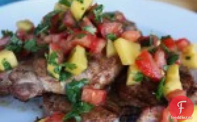 Cotlet De Porc Cu Freca Caraibe Și Salsa Mango