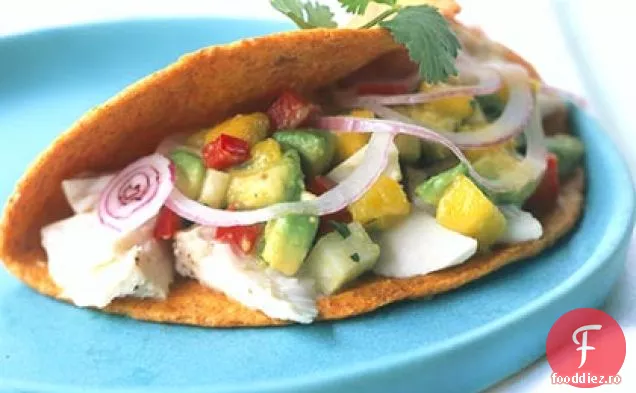 Hickory-Tacos de pește la grătar cu gust de Mango-Avocado