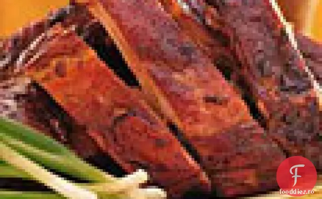 Spareribs la cuptor lent cu marinată de Mango-Chutney