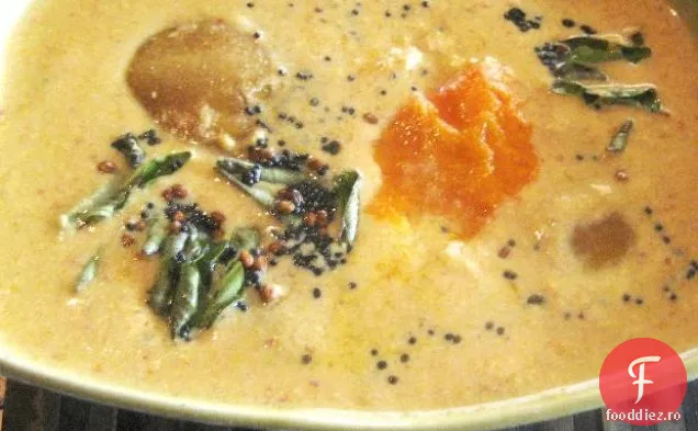 Mambazham Morekozhambu: tocană de Mango și nucă de cocos Sud-indiană