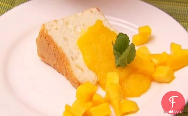 Tort de mâncare înger cu Mango