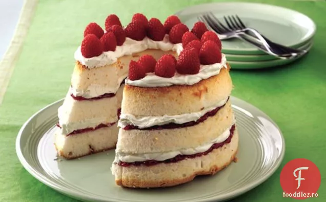 Angel Food-Tort Cu Gem De Fructe De Pădure