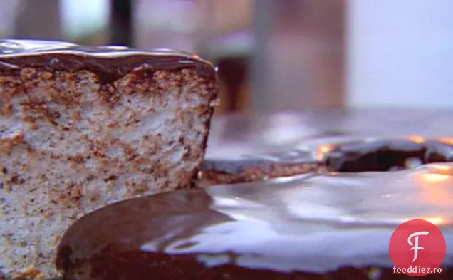 Tort de mâncare înger alb-negru